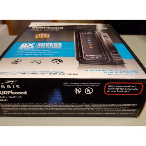 ARRIS SURFboard SB6141 modem and power supply - Picture 10 of 12